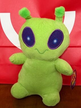 NEW BMI Cosmic Space Pals Green Soft Alien Plush Stuffed Toy NWT